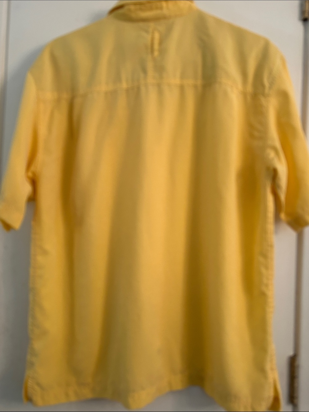 The North Face Men's Short-Sleeve Button-Down Shirt in Pale Yellow - Picture 8 of 15